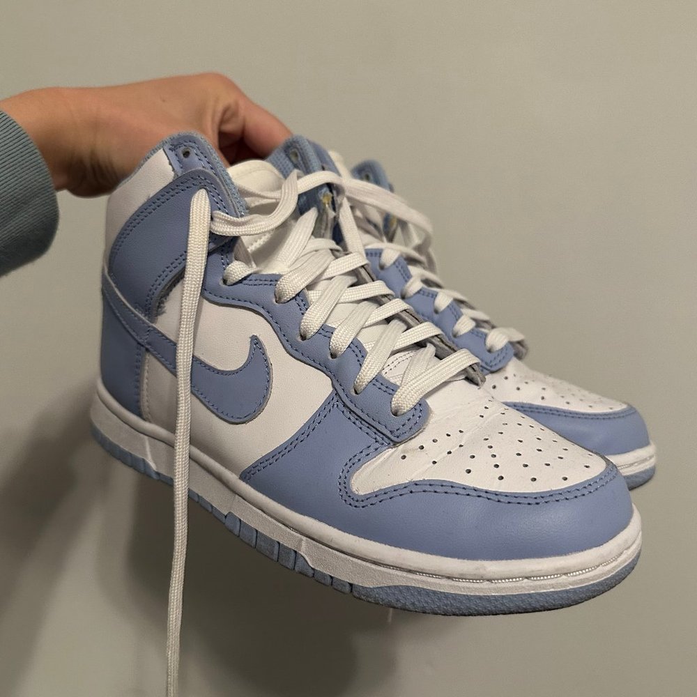 Nike Dunk High Aluminum / Light Blue 5.5W